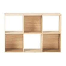 [6-Compartment Combination] Multifunctional Storage Bookshelf - Open + Closed Dual-Zone Design - Living Room/Study/Wardrobe Organization Tool - A Must-Have For Those Who Work From Home - Màu be - Xem 5