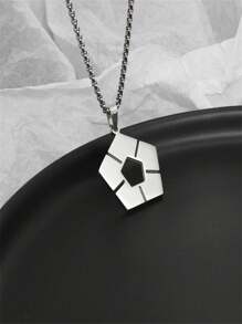 1pc New Vintage Stainless Steel Compass Pendant Necklace, Hiphop Punk Jewelry Gift Accessory For Men Fathers Day Gift School Jewelry Men Y2k Accessories Goth Men Chains Jeans Accessories Gothic Jewellery Back To School Street