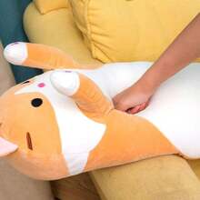 50cm Cute Cat Pillow Plush Long Body Pillow Cuddle Cartoon Stuffed Animals Cat Plushie Hugging Pillow, Cuddly Soft Long Kitten Body Pillow Doll Cat Cushion Toy For Kids Girlfriend, Holiday Gifts, Valentine's Day Gifts
