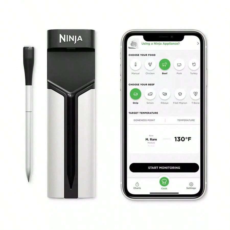 Ninja ProChef™ Connected Wireless Thermometer Indoor & Outdoor, WP100 | Fall Fashion | Other Measuring Tools - Black - View 1