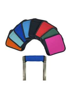 1 peça capa confortável para alça de bagagem, acessório portátil reutilizável, capa de bagagem de cor sólida - Multicolorido - Ver 5