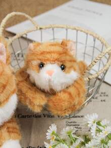 姜猫毛绒玩具 - Playful Ease - 永恒伙伴 - 橙色 11 英寸泰迪熊毛绒玩具儿童玩具、圣诞节礼物、万圣节礼物、节日礼物、儿童礼物