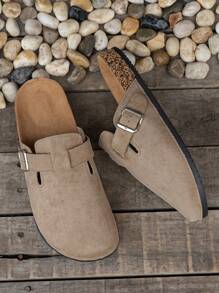 男士穆勒鞋，新款复古一脚蹬乐福鞋，休闲慵懒风，闭趾平底穆勒鞋，配有可调节搭扣，有秋冬加绒款和非加绒四季款可选。