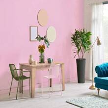 1 Roll Of Blush Pink Solid Color Wallpaper PVC Self Adhesive Wallpaper Peel And Stick Soft Hue Waterproof Oil Resistant Vinyl For Wedding Decor Nursery Room Ambiance Pet Friendly Non-Patterned Minimalist Wall Paper Wall Stickers Room Decor Wall Decor Kitchen Bedroom Living Room Decor