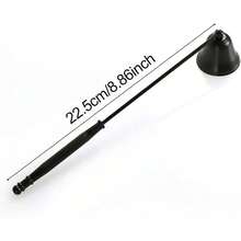 Edelstahl Kerzenlöscher Glocke Kerzenlöscher mit langem Griff, Edelstahl Löscher für Teelichter mit 360-Grad drehbarem Kopf, Kerzenlösch-Werkzeug