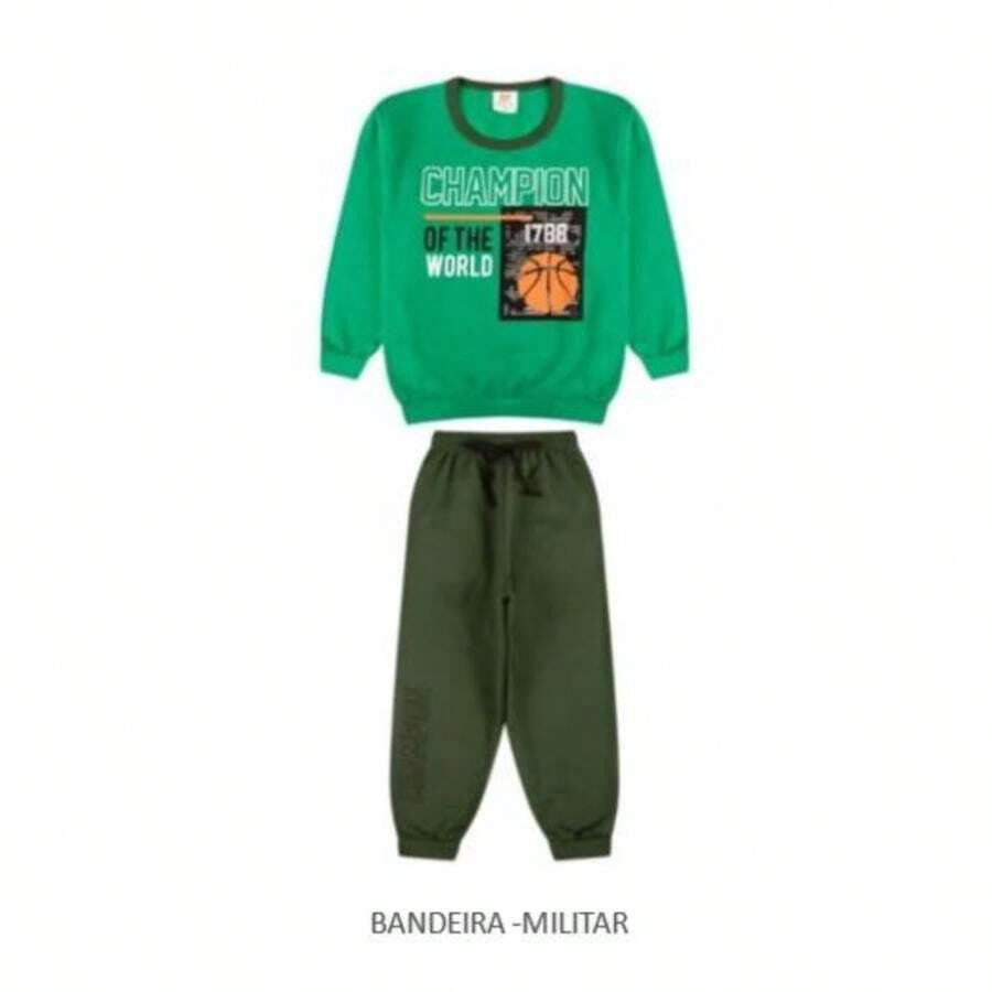 Boys' Fleece Tracksuit Set / Boys' Winter Set - 綠色 - 查看 1
