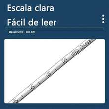 1 densímetro de vidrio para diésel con tubo de ensayo de 500ml, con vaso medidor, 0,800 a 0,0900, listo para usar. Densímetro de vidrio reutilizable.