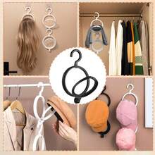 3 PCS Hanging Wig Stand Foldable Holder Portable Collapsible Rack For Multiple Wigs Or Hats Holder Wig Stand Display Tool (Black)