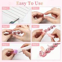 2 Set Nail Holder Painting Nails ,Nail Tips Training ,Acrylic Nail Stand Press On ,Nails Display With 96 Pcs Reusable Adhesive Putty(Laser Pink) - Laser Pink - View 7