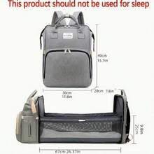 Boy Diaper Bag Backpack: Baby Toddler Bags With Changing Station For Women Men Girls Mom Dad Large Travel Backpack - Xám - Xem 2