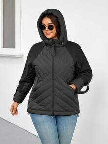 GASMAN Women's Regular Thin Cotton Hooded Jacket, Spring/Autumn