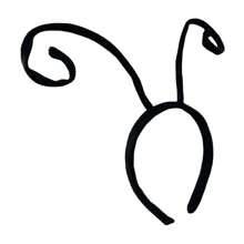 1 件黑色天鹅绒蠕虫触角头带 | 瓢虫蜜蜂昆虫头带服装配饰，男女通用成人尺寸，开学季