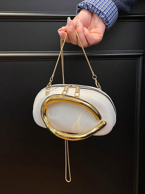 حقيبة كتف بطبعة زهرية عتيقة مع سلسلة، حقيبة يد عصرية للنساء لحفلات