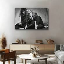 Framed  HEART Rock Band Music By Ann Nancy Wilson  Wall Art Decoration, Black & White Home Decor For Music Fans, Artist Collection, Home Decor - 框架 - 查看 5