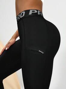 Slimming, Lifting & Shaping Yoga Leggings - Black - View 3