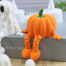 1pc Halloween Pumpkin Decor, Grim Reaper Ghost Creative Decoration Suitable For Halloween, Christmas, Holiday Decor Candle Holder, Home Decor For Living Room, Bedroom, Tabletop, Party Supplies, Perfect Gift