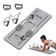 SIDIANBAN Pilates Board Reformer Set, Foldable Pilates Reformer Board, Multifunctional Abdominal Machine 6 In1 Pilates Sliding Board For Home, Pilates Exercise Board Fitness Equipment For Men, Women