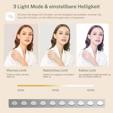 Großer Schminktisch mit Spiegel und Beleuchtung, Kosmetiktisch mit 3 Schubladen, 2 Schränken und 10 LED-Lampen, Schminktisch mit Hocker für Frauen, Schlafzimmer, Badezimmer, Weiß