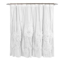 LUSH DECOR Serena Shower Curtain Blush 72X72 Halloween-Fall Decor-Room Decor - White - View 7