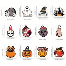 12pcs,Halloween Home Decorations, Halloween Party Background Decorations, Pumpkin Ghost, Spider Witch, Skull Pattern Pendants, Festival Party Atmosphere Decoration Ornaments, Festival Hanging Decorations