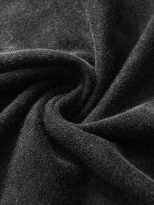 Men Shirts Men Shirts Women's Velaris  ACOTAR Thorns & Roses T-Shirt - Vintage Washed Black Tee With Court Of Dreams Logo, Book Series Inspired Casual Wear, Machine Washable Round Neck Top For Fans Men Clothes Men Clothes - 深灰色 - 查看 3