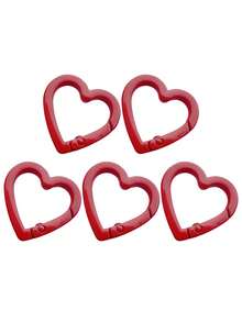 Metal Heart-Shaped Ring Buckle, Spring Clasp For Bag, Clothing Accessory - Multicolor - View 31