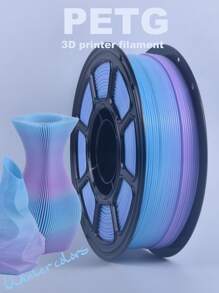 MXLX PETG 3D Printer Filament, 1.75mm, 1kg (2.2 Lbs), High-Precision, Strong, Odorless, Fluid, Moisture-Resistant 3D Printing Filament, Available In A Variety Of Rainbow Colors.