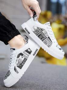 Modne i wygodne buty codzienne dla mężczyzn, odporne na zużycie, antypoślizgowe, gumowe trampki, cholewka ze skóry PU, buty codzienne, odpowiednie do wędrówek lub noszenia na co dzień, oddychające buty do biegania z odkrytymi palcami, stylowe, sznurowane buty codzienne dla mężczyzn, idealne na prezent, odpowiednie na wiosnę, lato, jesień i zimę