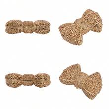 Women Luxury Bowknot Shaped Evening Clutch Sparkling Rhinestones Handbag For Banquet - Rượu sâm banh - Xem 5