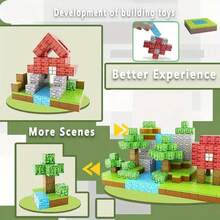 Bloques de construcción magnéticos, un regalo sensorial que presenta bloques cúbicos magnéticos, un juguete de construcción magnético, un regalo STEM mejorado dirigido a ayudar a los niños a desarrollar habilidades cognitivas - el regalo sensorial perfecto para niños y niñas, con imanes y cubos, diversión sin fin, colores aleatorios