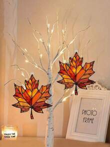 Autumn Maple Leaf Hanging Decoration, Maple Leaf Sun Catcher, For Home Decoration, Garden Decoration, Room Decoration, Car Decoration, Festival Gifts, Autumn, Thanksgiving Day, Harvest Festival, Halloween