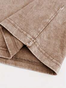 Wash With Water To Do The Old Craft! Erykah Badu Character Printed T-Shirt, Retro Soul Singer Element, Full Of Street . - Màu Khaki - Xem 5