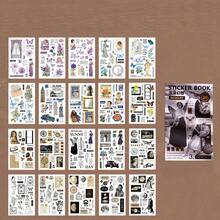 20 pezzi, Libro di adesivi decorativi in carta di alta qualità per il fai da te, adesivi in materiale autoadesivo per decorazioni fatte a mano, adesivi per la stagione del ritorno a scuola