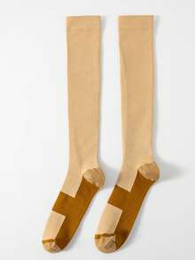 (10 Pairs) High-Top Compression Socks For Women And Men Suitable For Running, Hiking, Trekking, Fitness, Travel, Cycling, And Other Sports And Compression Sockings For Halloween, Christmas, Birthdays, And Gifts. - 彩色 - 查看 9