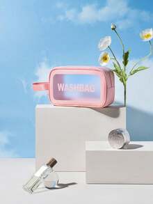 1 件女士大容量便携式旅行洗漱包,适用于化妆和浴室必需品,复古化妆刷收纳,奢华多口袋化妆包,可爱 PU 皮革防水便携式化妆刷收纳洗漱包夏季旅行,度假屋浴室装饰节日化妆品收纳包浴室配件返校 - 彩色 - 查看 15