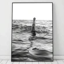 Set Of 1/3 Pcs Vintage Wall Arts Posters, Black And White Posters Vintage Fashion Posters, Modern Wall Decor, Office, Bathroom, Living Room, Bedroom, Home Decoration Unframed-Style