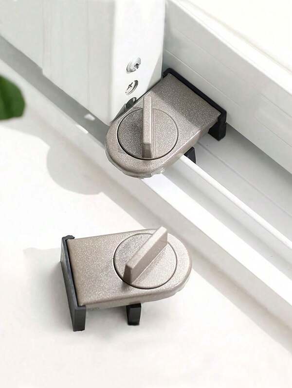 Aluminum Lock For Sliding Doors And Windows, With Anti-Pinch, Anti-Theft, And Anti-Drop Functions