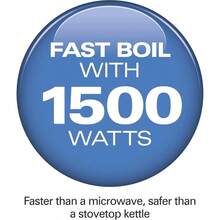 Compact, Tetera Eléctrica De Vidrio Unisex Adulto, Negro (Black), 1 L - Blanco - Ver 2