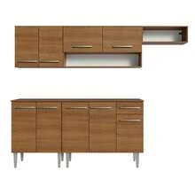 Madesa Emilly Complete Modular Integral Kitchen 229cm Mm 13 Brown Color - Brown - View 6
