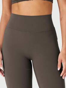 YEOREO CoreFlex Workout Scrunch Leggings For Women Cargo Pockets High Waisted Gym Leggings Yoga Pants - Coffee - View 7