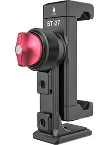 PICTRON Soporte de trípode de Metal para teléfono, 3 Zapatos fríos y Puerto Arca, Adaptador de trípode de 360 °   para,, Soporte para teléfono Celular, trípode de computadora - ST-27 - Ver 1