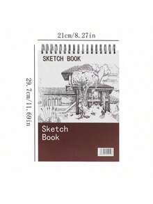 1pc Watercolor & Painting Sketchbook, A4 Thick Art Student Specialized Sketch Pad, Blank Drawing Book, Colored Pencil Drawing Paper