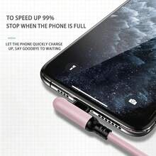 Durcord 1.8 米/5.9 英尺/70.8 英寸 [MFi 认证] 超长充电器线多色 USB 快速充电线液体软胶数据兼容 13/12/11 Pro Max/XS MAX/XR/XS/X/8/7 Plus - 马卡龙色兼容 14 Pro Max、14 Pro、14 Plus、13 Pro Max、13 Pro、13、12 Pro、12、11、XS、XR、8 Plus、8、7、6、5、SE，兼容 iPad Lightning，90 度直角 - 彩色 - 查看 4