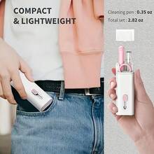 Kit di pulizia senza fili 7 in 1 | Spazzola per tastiera, estrattore di tasti, pulitore per schermo del computer portatile, auricolare Bluetooth e pulitore per schermo del telefono | Strumento di pulizia profonda tutto in uno per tastiera, computer portatile, telefono e monitor del PC