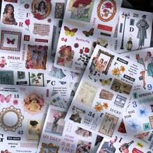 20 pezzi, Libro di adesivi decorativi in carta di alta qualità per il fai da te, adesivi in materiale autoadesivo per decorazioni fatte a mano, adesivi per la stagione del ritorno a scuola