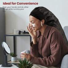 Bonnet Hair Dryer Hood Diffuser Attachment Soft Adjustable Dryer Cap With Headband Heat Protector Hair Drying Hoods Deep Conditioning Oiling And Hair Drying BlowDryer With Case Large