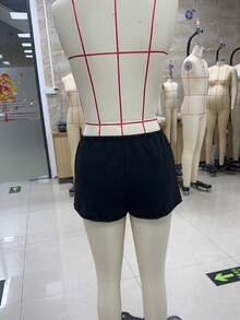 Women Low Rise Sweat Shorts Casual Y2k Drawstring Low Waisted Athletic Shorts Summer Cute Lounge Running Shorts - Xám - Xem 4