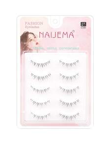 5对下睫毛下假睫毛透明茎自然妆容漫画睫毛日系妆容动漫假睫毛化妆工具条状睫毛，睫毛，睫毛，假睫毛 - 尖尾漫畫款 - 查看 5