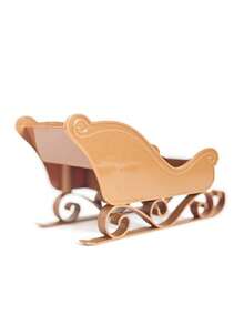 1 pezzo Modello di slitta natalizia, auto pianale, mini auto in plastica da slitta, decorazione auto da sci invernale