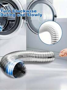 1 Pack Dryer Vent Cleaner Kit Dryer Lint Brush Vent Cleaner Long Flexible Refrigerator Dryer Lint Vent Trap Brush Gas Electric Fire Prevention Exhaust